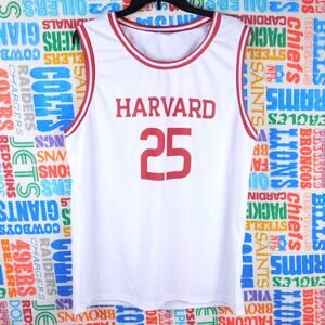 Harvard Crimson Basketball Jersey Size XL Promo White Sublimated
